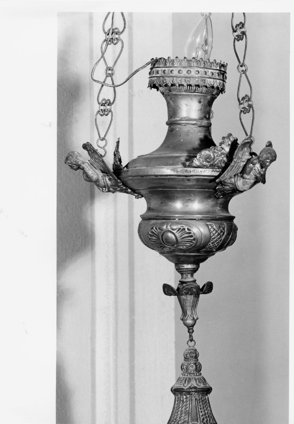 lampada pensile - bottega romagnola (seconda metà sec. XIX)
