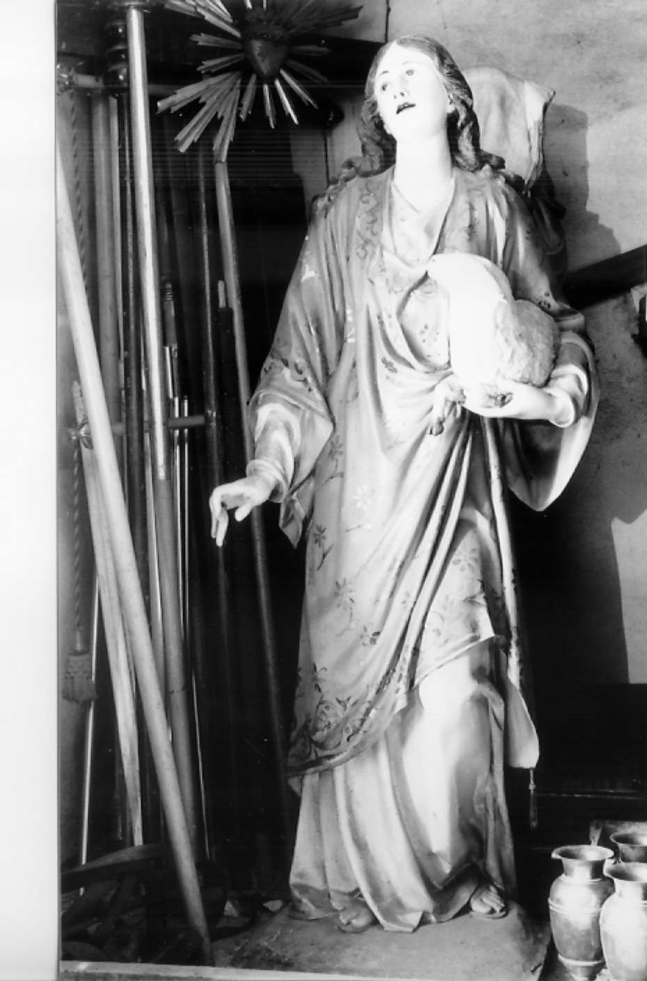 Sant'Agnese (statua) - bottega faentina (seconda metà sec. XIX)