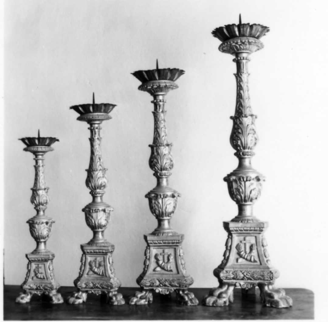 candeliere, serie - bottega romagnola (sec. XVIII)