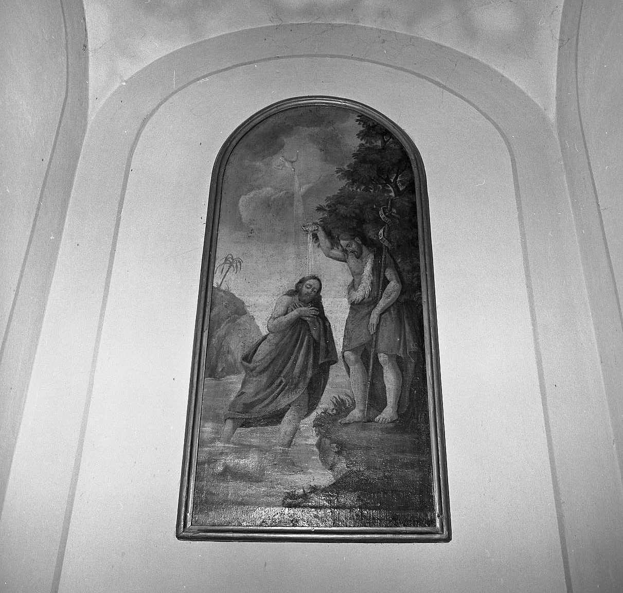 battesimo di Cristo (dipinto) - ambito emiliano (secc. XVIII/ XIX)