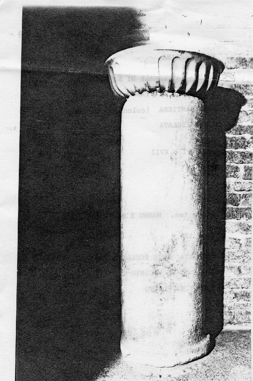 acquasantiera - a fusto - bottega romagnola (secc. XVI/ XVII)