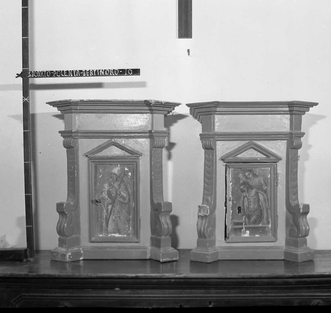 tabernacolo, coppia - bottega tosco-emiliana (fine/inizio secc. XVIII/ XIX)