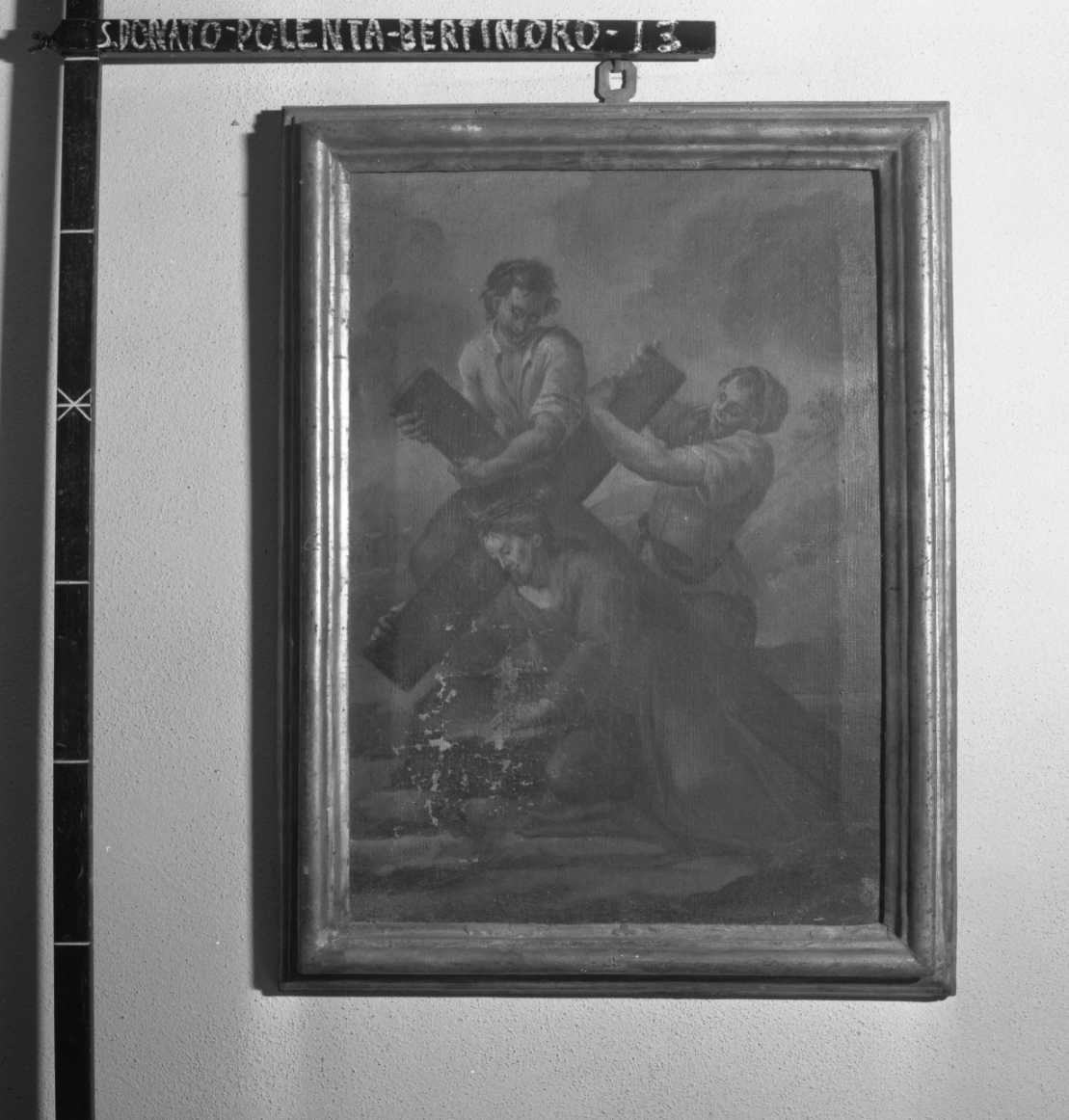 Gesù cadde per la seconda volta, stazioni della via crucis (dipinto, ciclo) - ambito forlivese (seconda metà sec. XVIII)