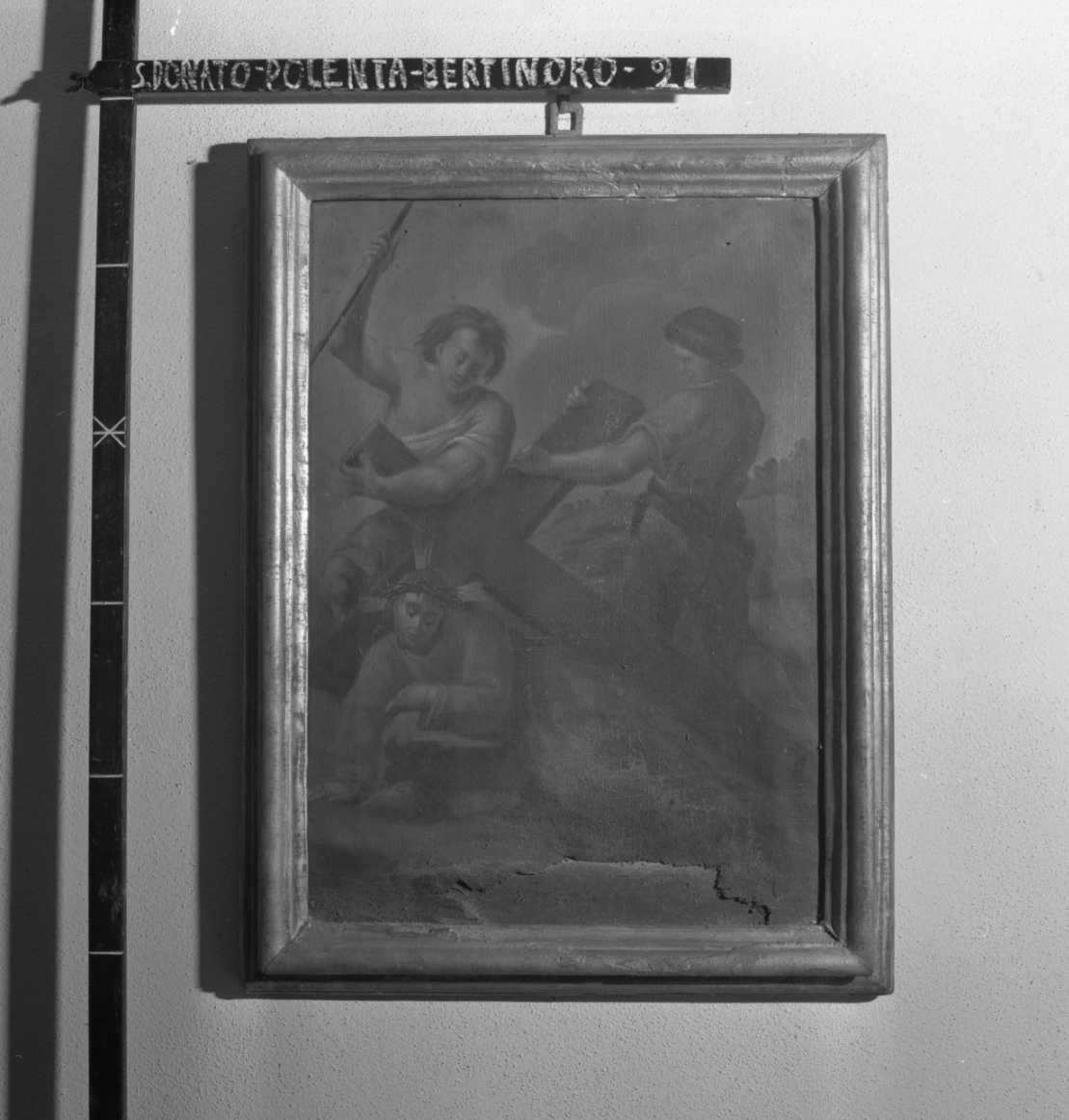 Gesù cadde per la terza volta, stazioni della via crucis (dipinto, ciclo) - ambito forlivese (seconda metà sec. XVIII)