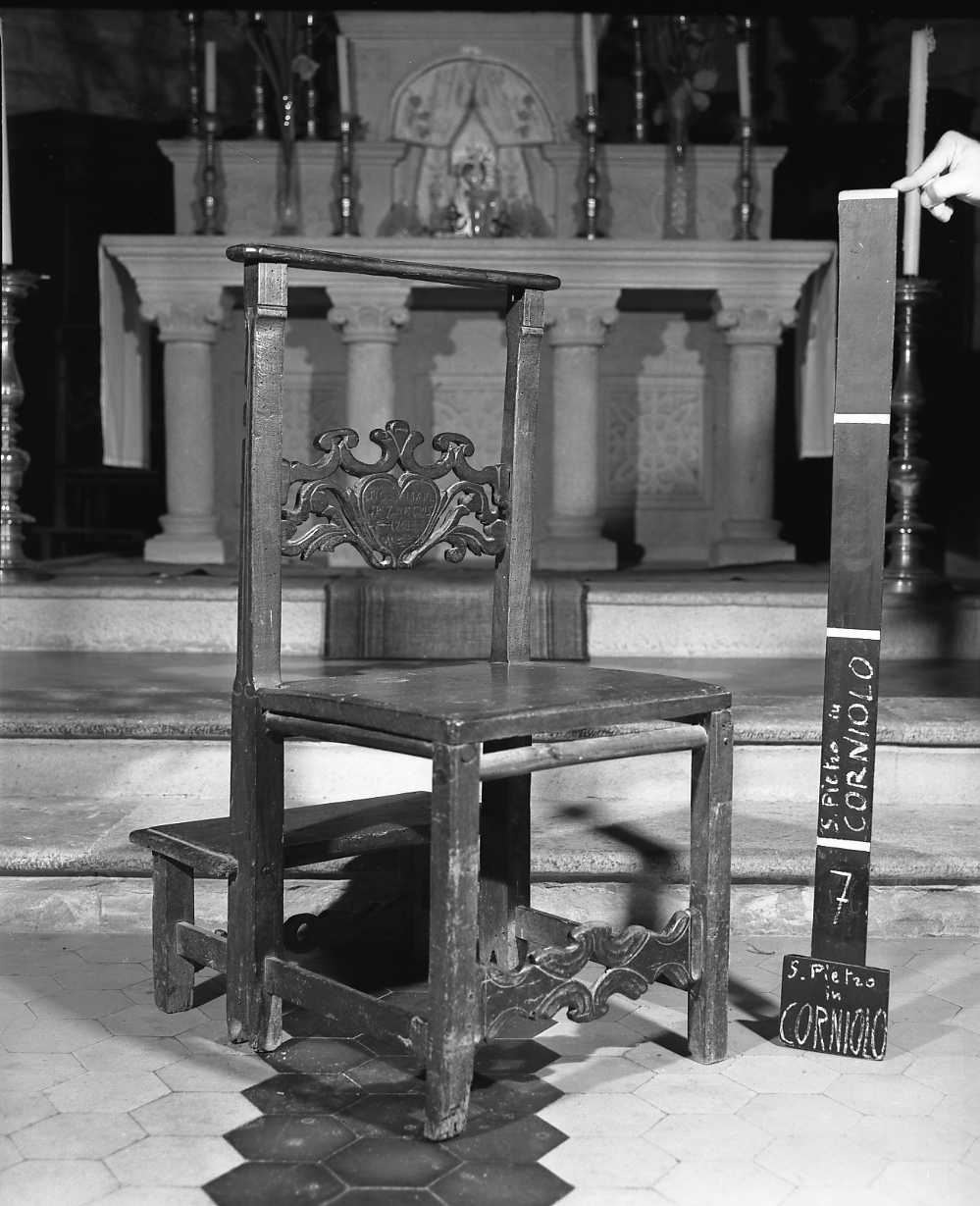 sedia, serie - bottega toscana (sec. XVIII)