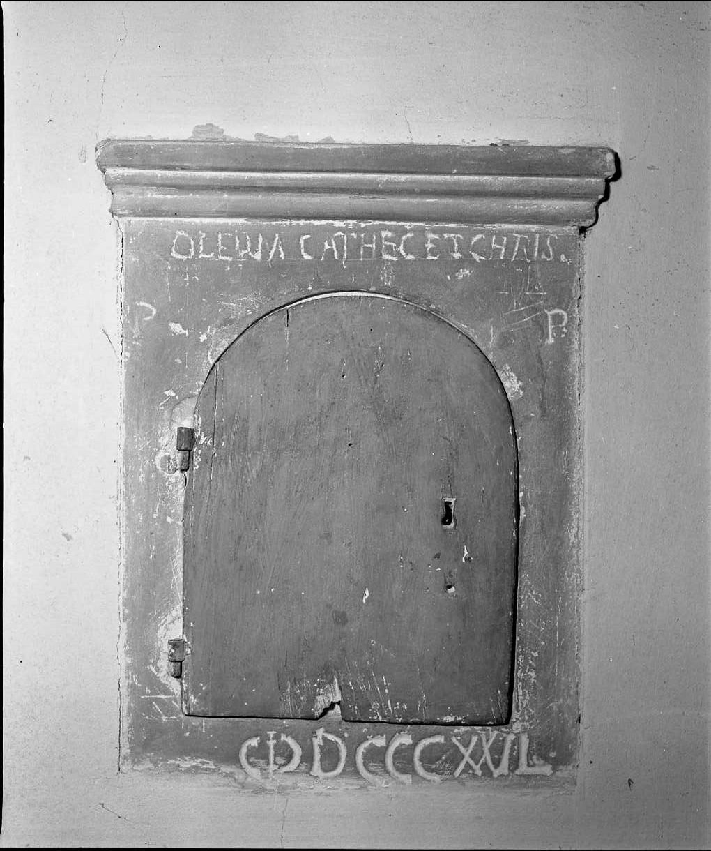 armadietto per oli santi - bottega romagnola (sec. XIX)