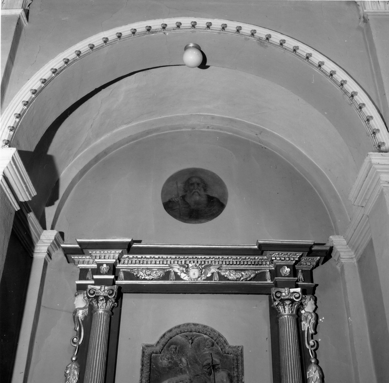 finto altare; Dio Padre (dipinto) di Berardi Francesco Paolo (sec. XIX)