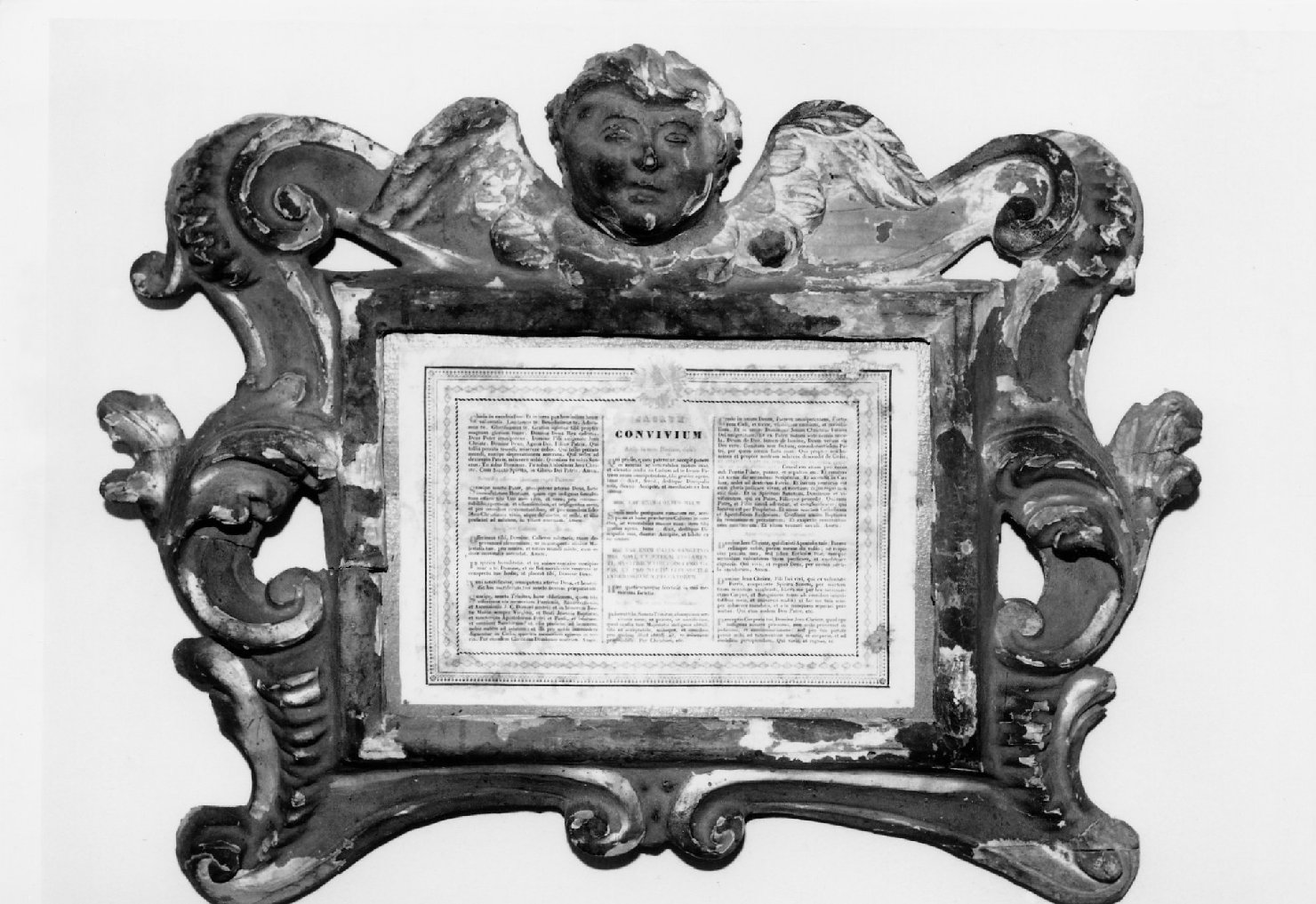 cartagloria, elemento d'insieme - bottega romagnola (sec. XVIII)