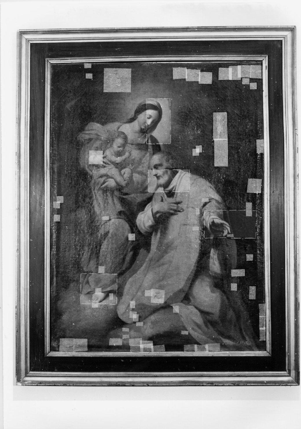 Madonna con Bambino e San Filippo Neri (dipinto) - ambito romagnolo (sec. XVIII)