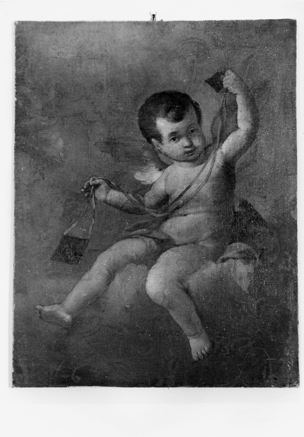 putto con scapolare (dipinto) - ambito romagnolo (seconda metà sec. XVIII)