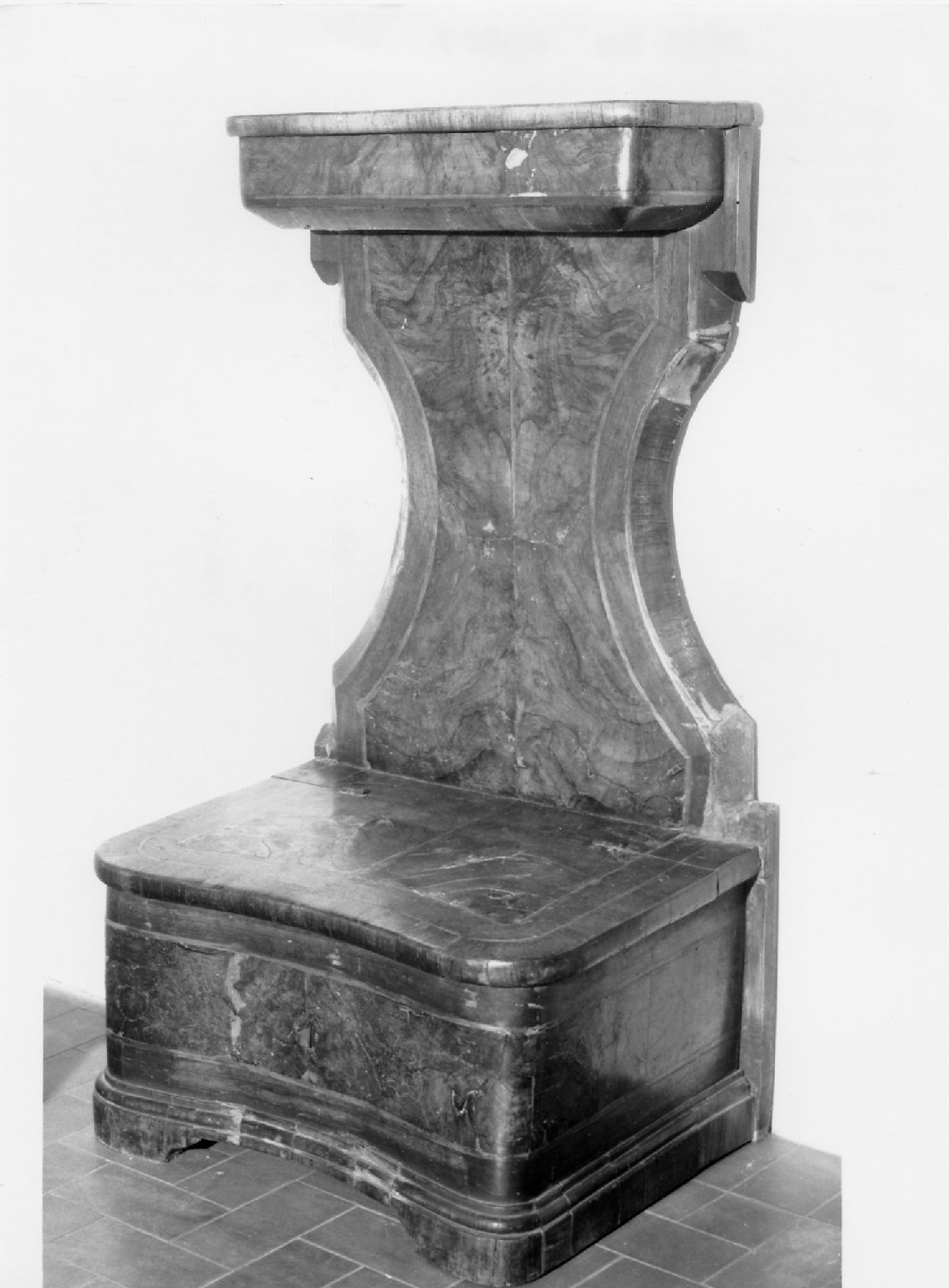 inginocchiatoio - bottega romagnola (sec. XVIII)