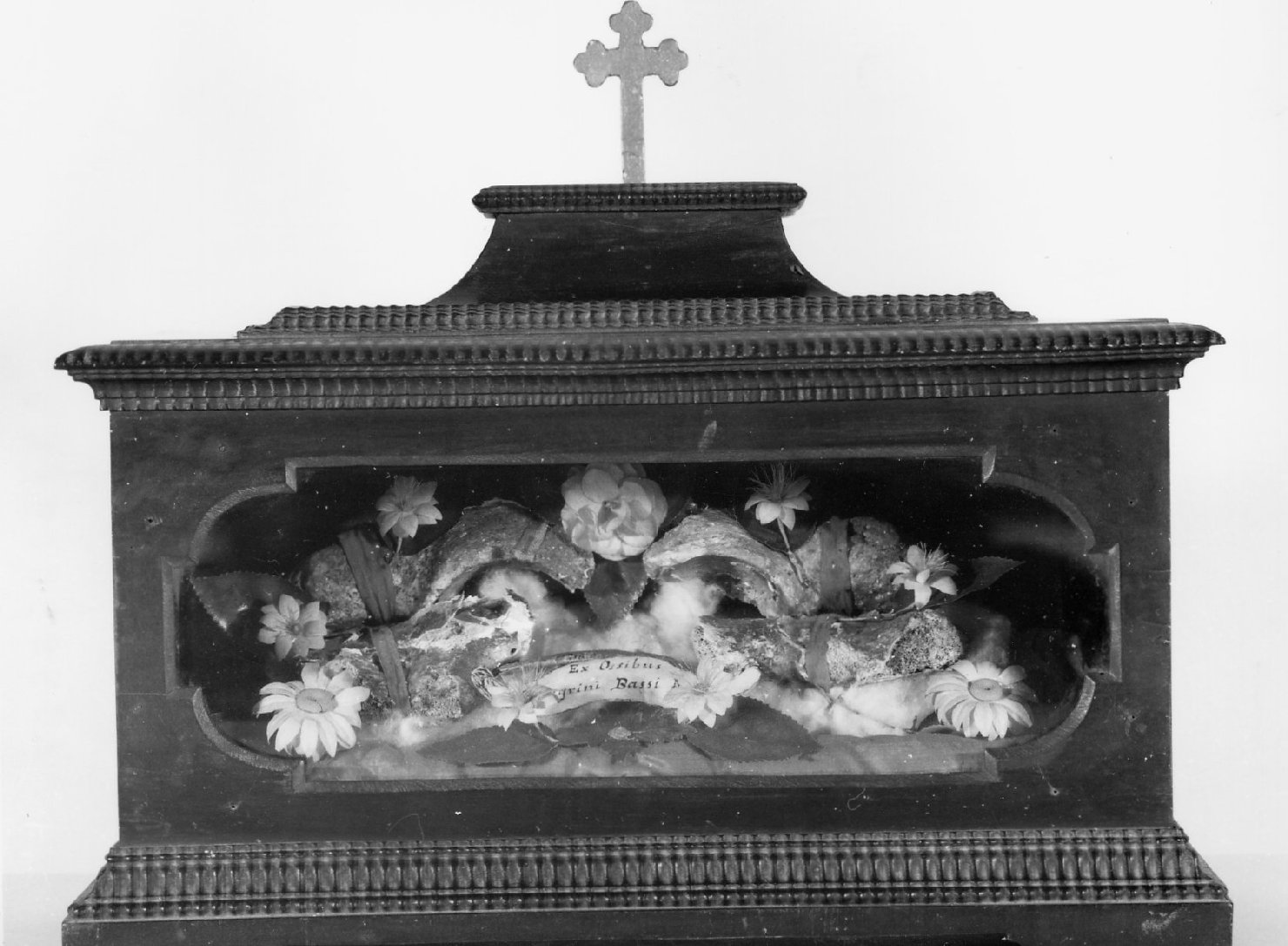 reliquiario a teca - a urna - bottega romagnola (seconda metà sec. XVIII)