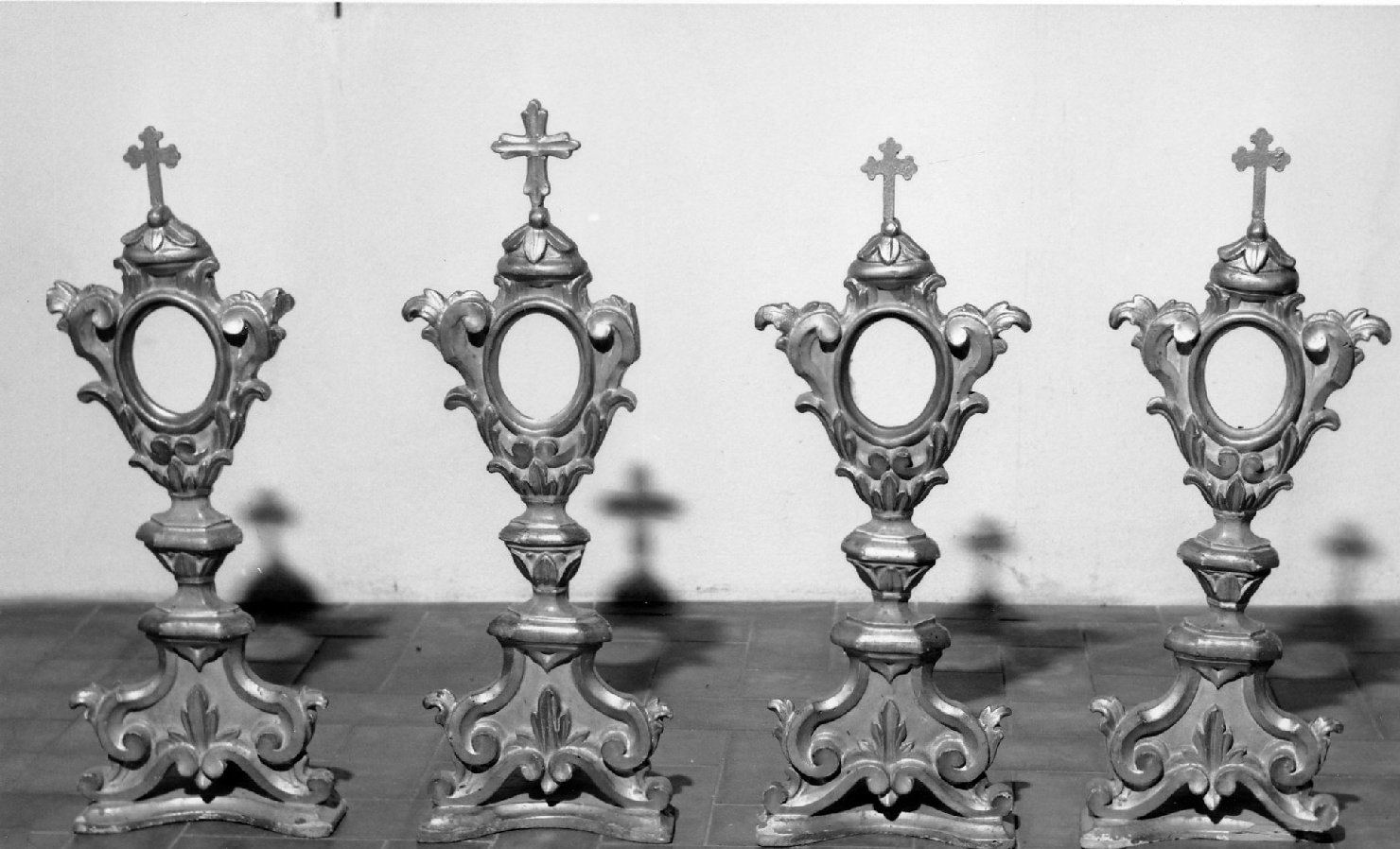 reliquiario - a ostensorio - bottega romagnola (prima metà sec. XIX)