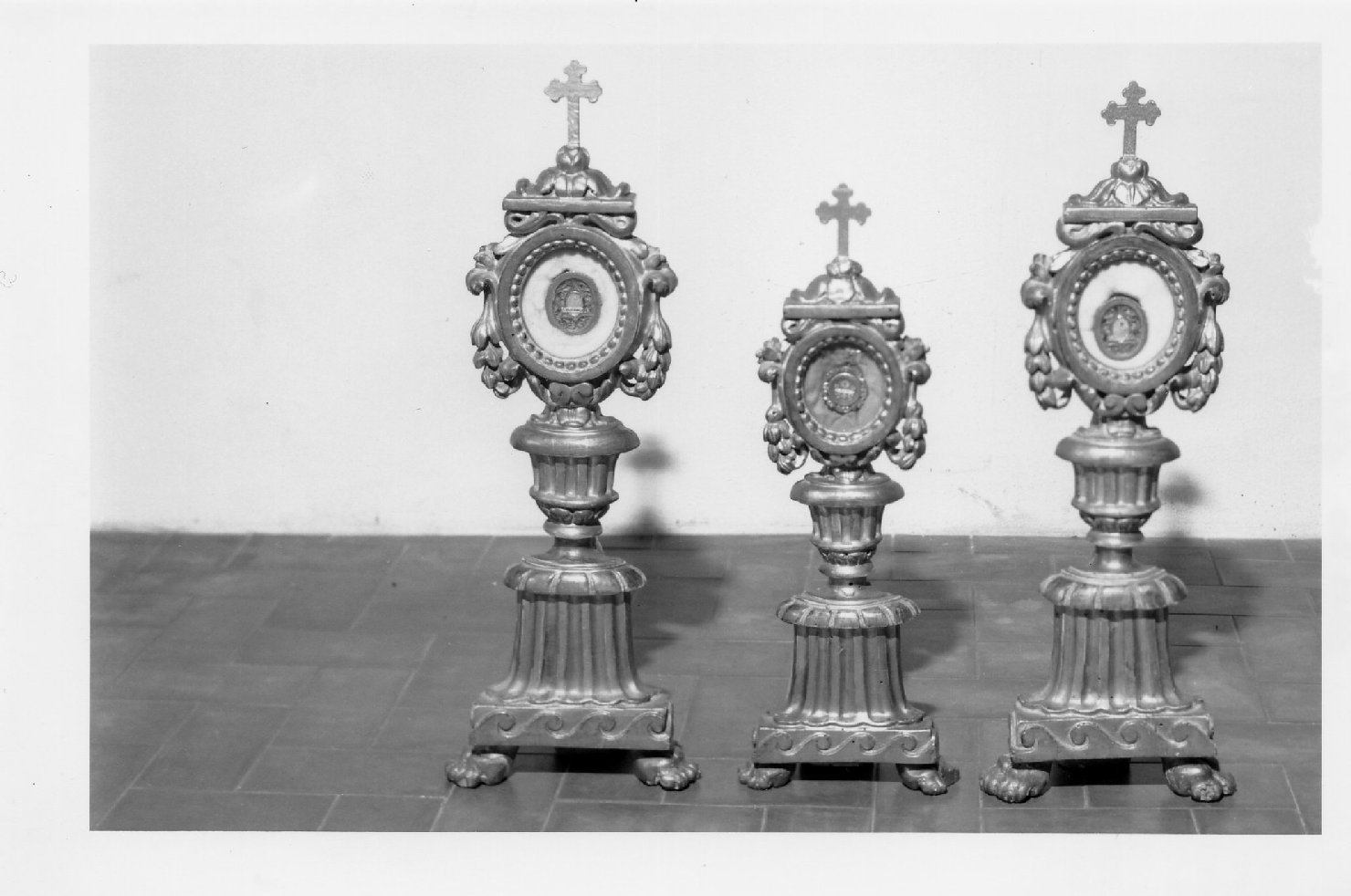 reliquiario - a ostensorio - bottega romagnola (prima metà sec. XIX)