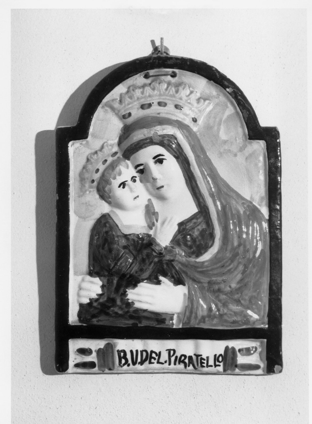 Madonna del Piratello, Madonna con Bambino (targa devozionale) - bottega romagnola (sec. XIX)