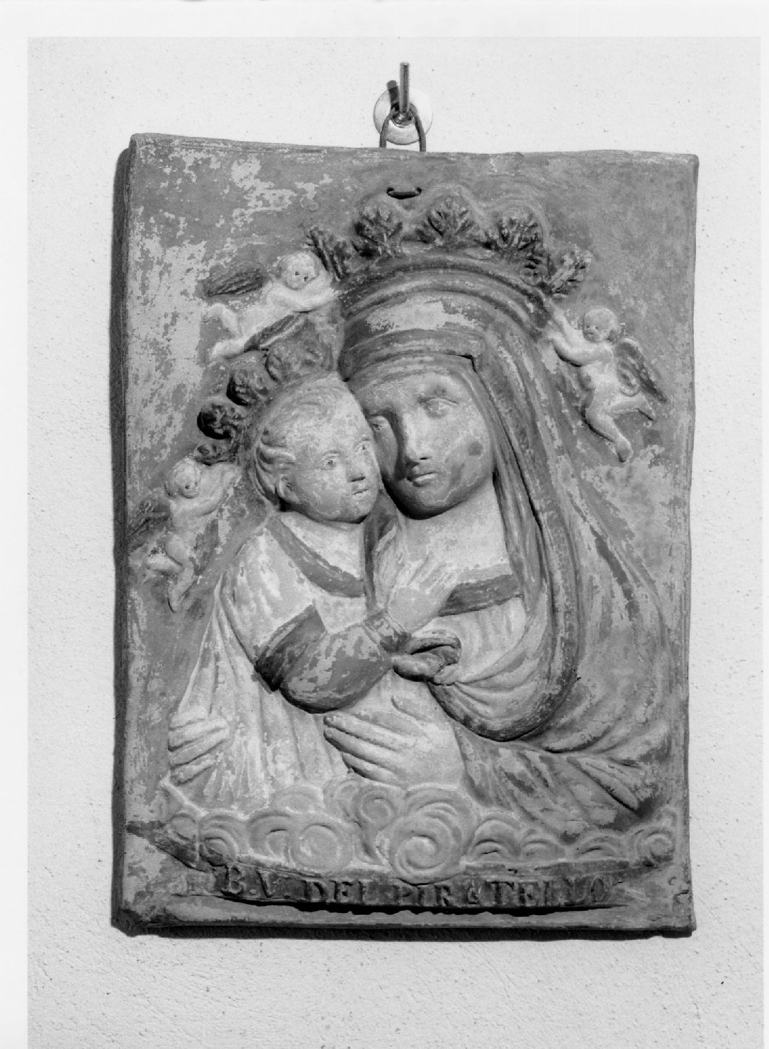 Madonna del Piratello, Madonna con Bambino (targa devozionale) - bottega romagnola (sec. XIX)