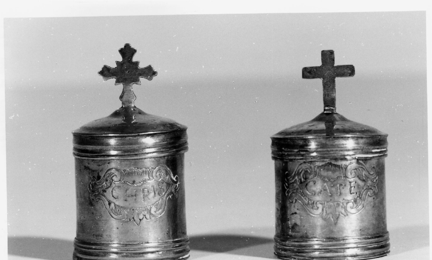 vasetti per oli santi - bottega romagnola (sec. XVIII)