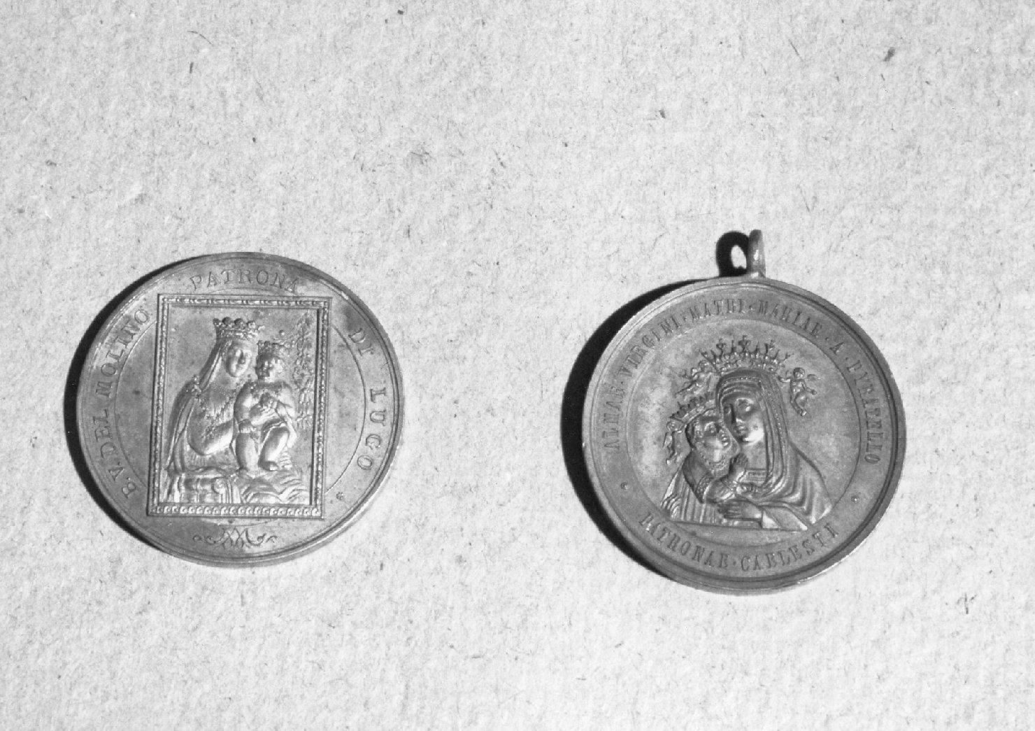 Madonna con Bambino (medaglia) - bottega romagnola (sec. XIX, sec. XIX)