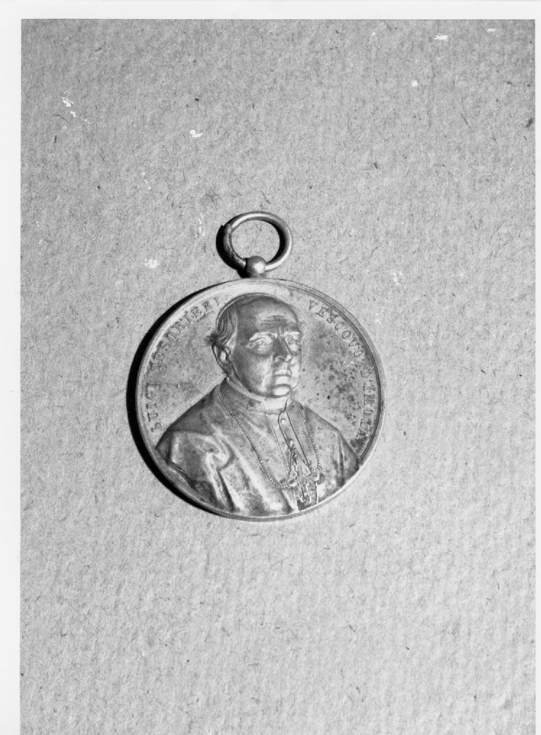 ritratto di Luigi Tesorieri Vescovo di Imola (medaglia) - bottega romagnola (sec. XIX)