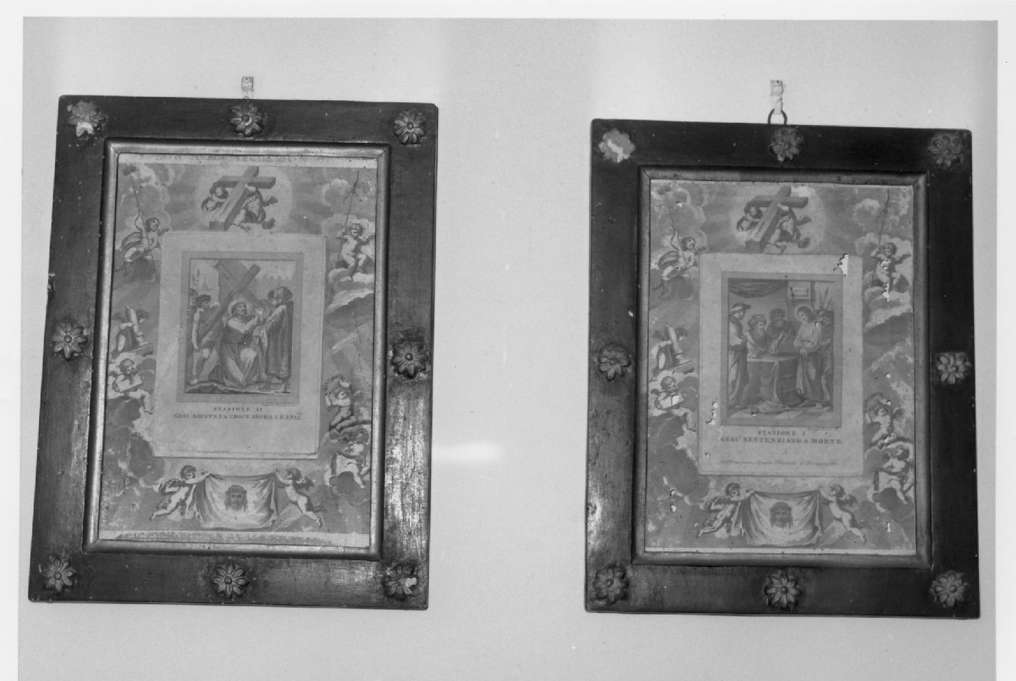 stazioni della via crucis (incisione, ciclo) di Pedrini Giuseppe, Feliciani Ludovico, Carattoni Francesco (seconda metà sec. XVIII)