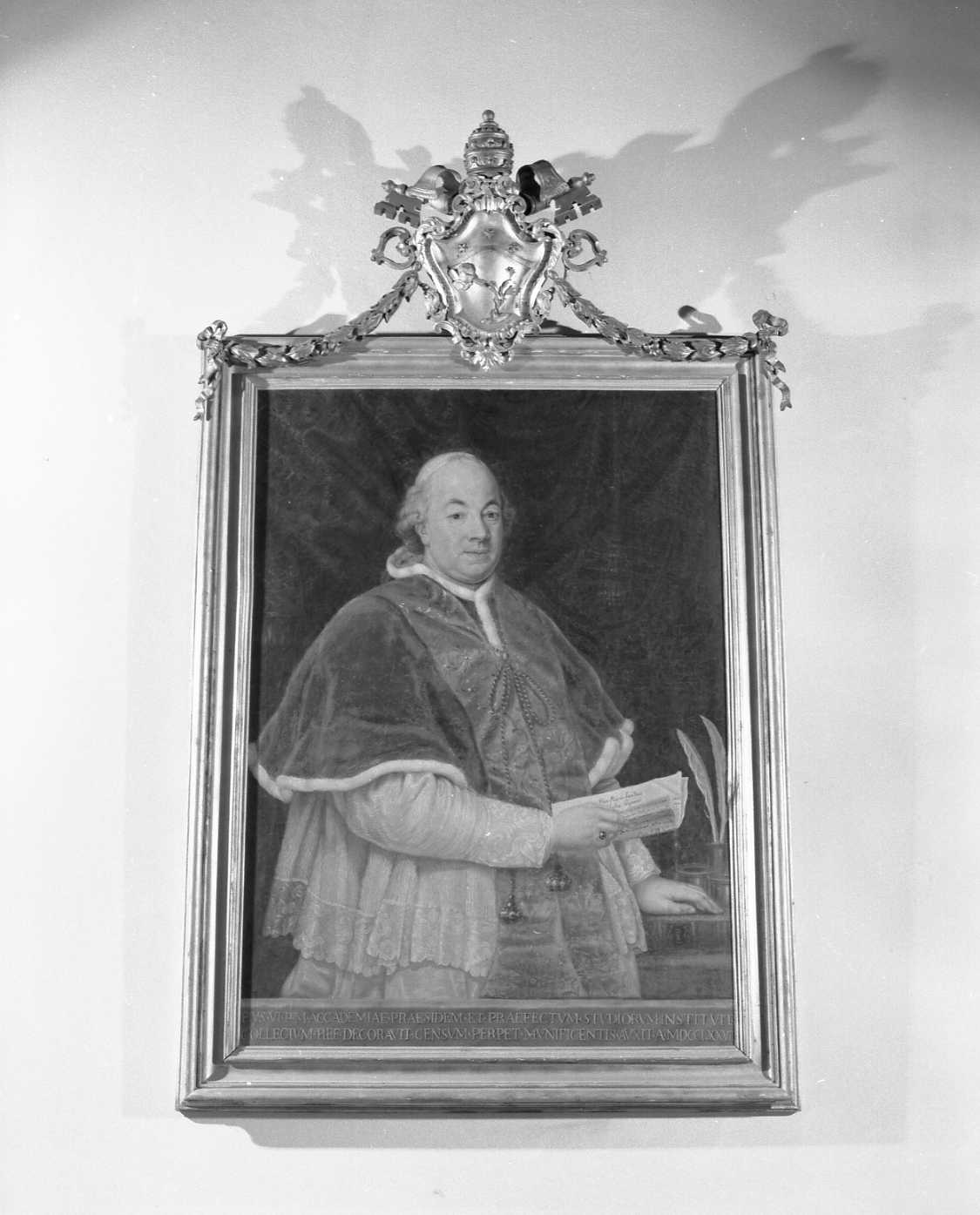 ritratto di Papa Pio VI (dipinto) - ambito ferrarese (seconda metà sec. XVIII)