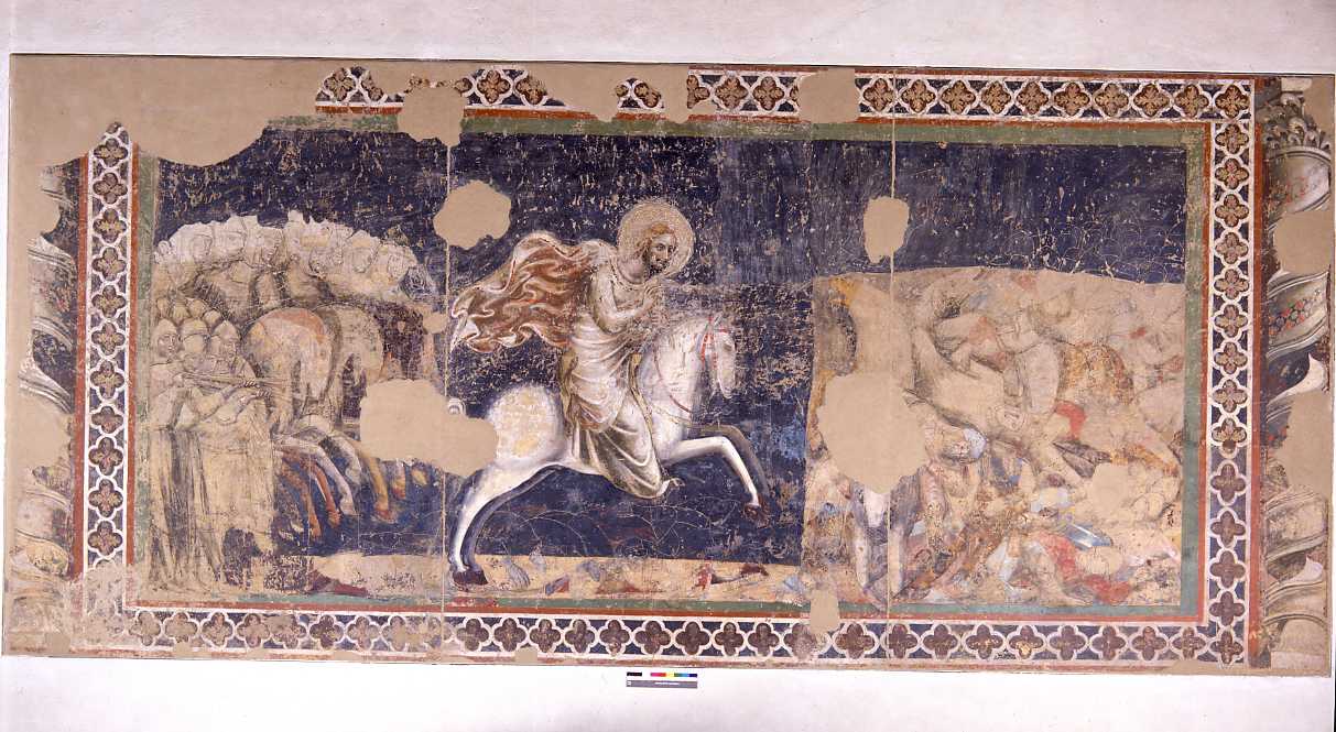 San Giacomo alla battaglia di Clavijo (dipinto) di Pseudo Jacopino di Francesco (sec. XIV)