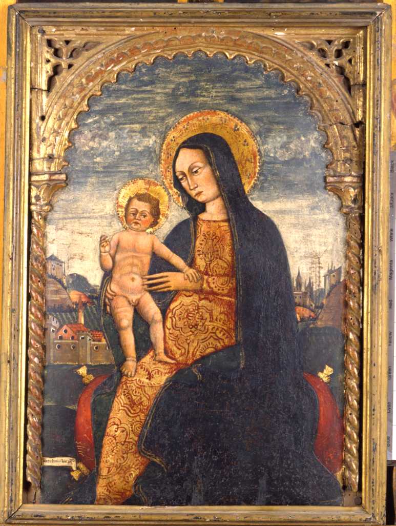 Madonna con Bambino (dipinto) di Bartolomeo di Cristoforo Maineri (sec. XV)