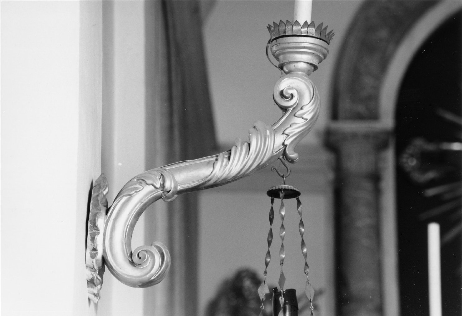 candeliere da parete - manifattura romagnola (seconda metà sec. XIX)