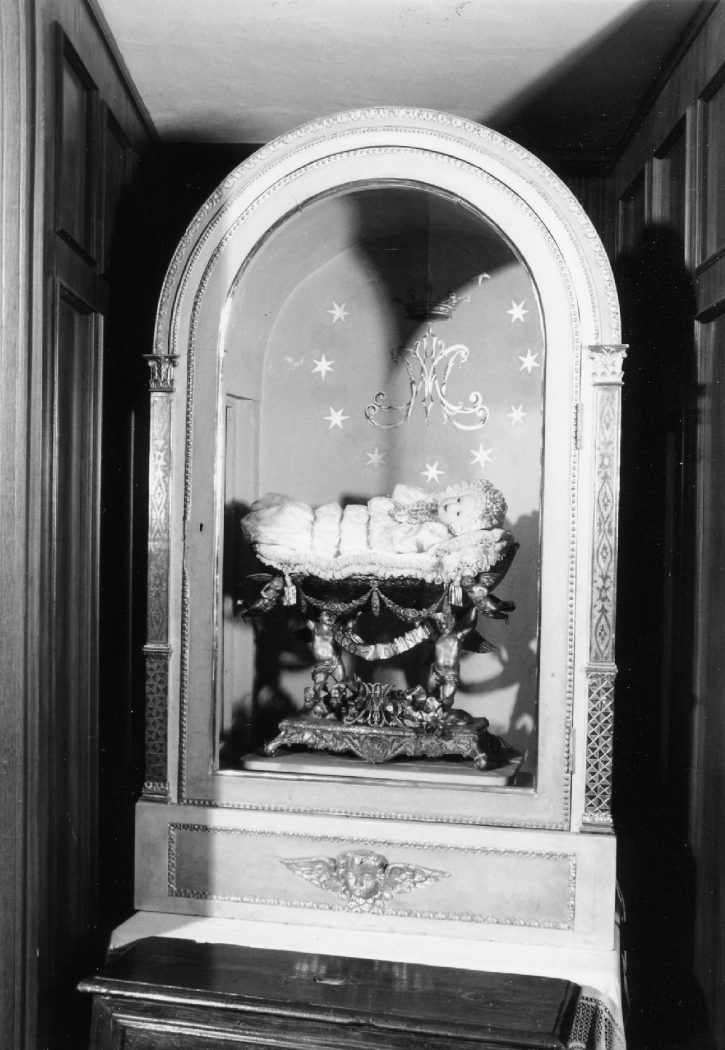 base processionale, elemento d'insieme - manifattura romagnola (fine/inizio secc. XIX/ XX)