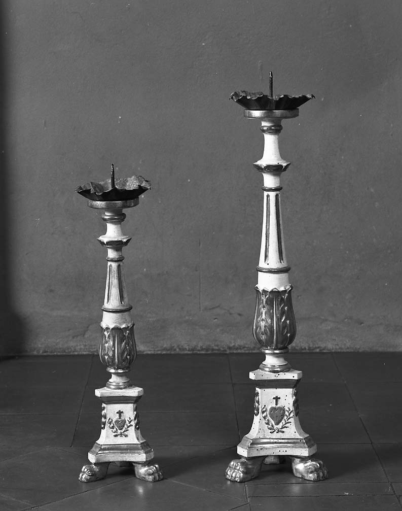 candeliere, serie - manifattura romagnola (prima metà sec. XIX)