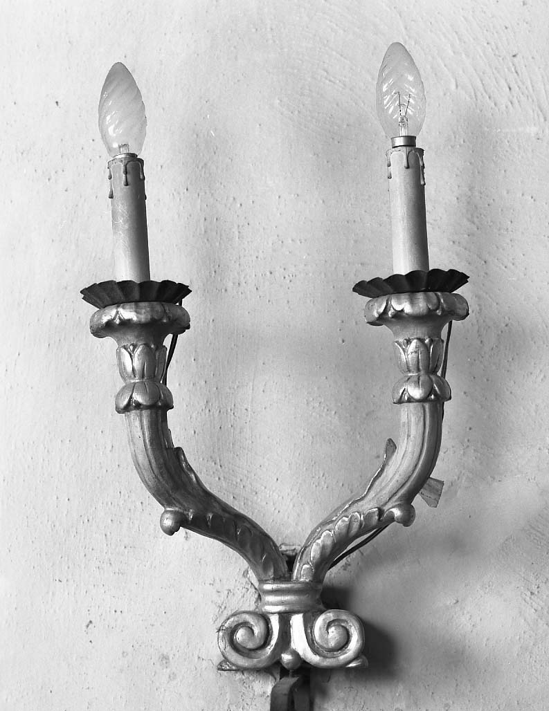 candeliere da parete, serie - manifattura romagnola (sec. XVIII)