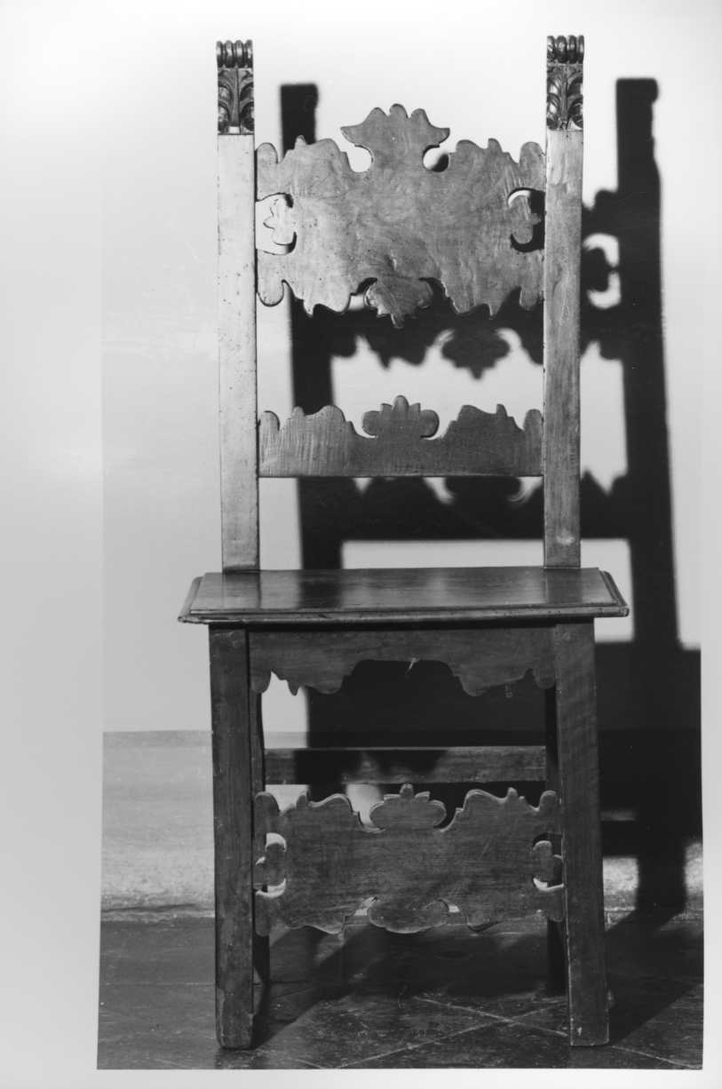 sedia - ambito romagnolo (sec. XVII)