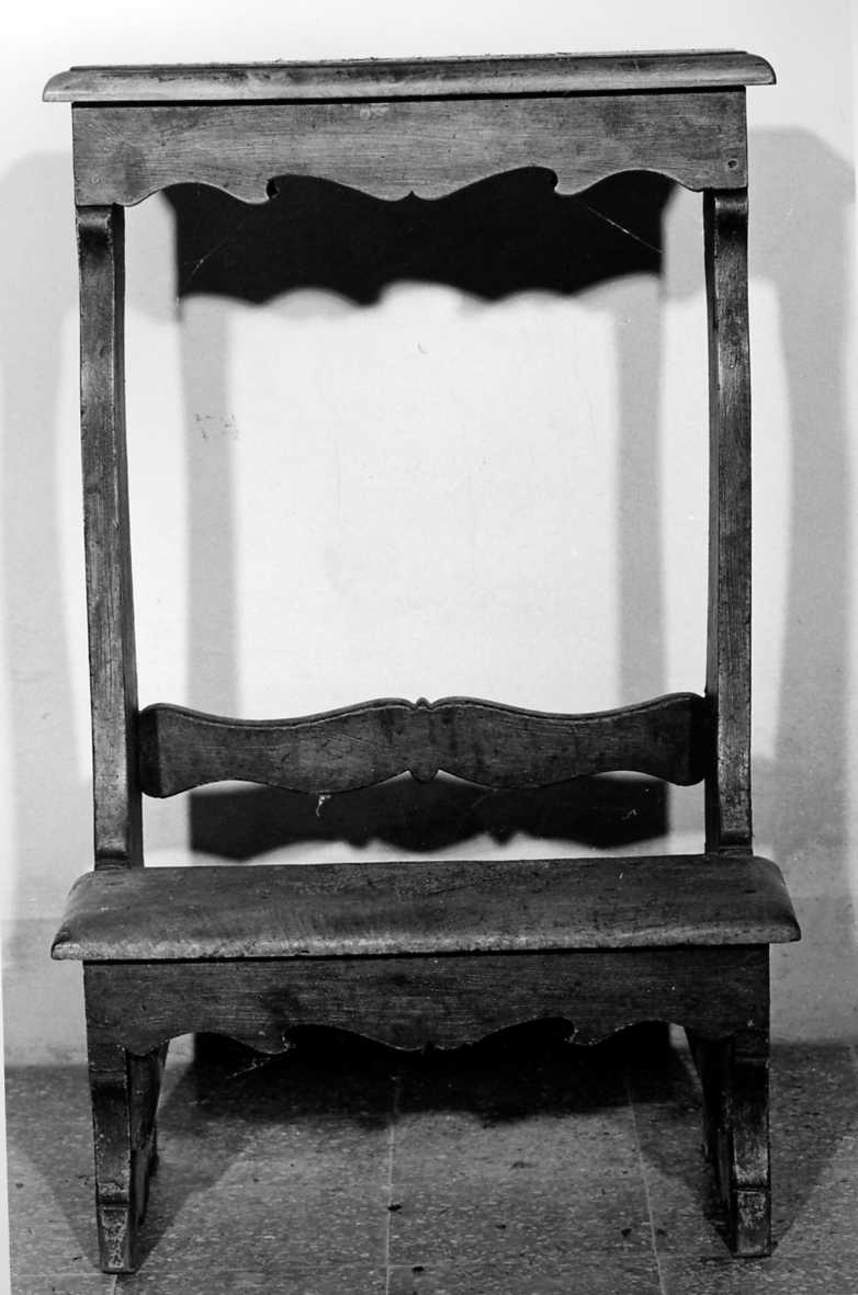 inginocchiatoio, serie - bottega romagnola (prima metà sec. XIX)