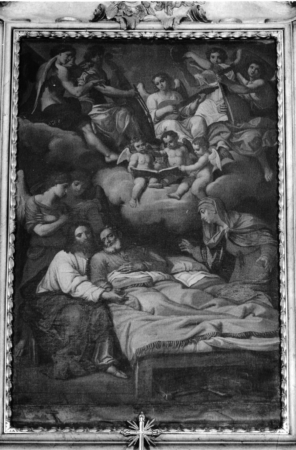 morte di San Giuseppe (pala d'altare) di Scandellari Filippo (seconda metà sec. XVIII)