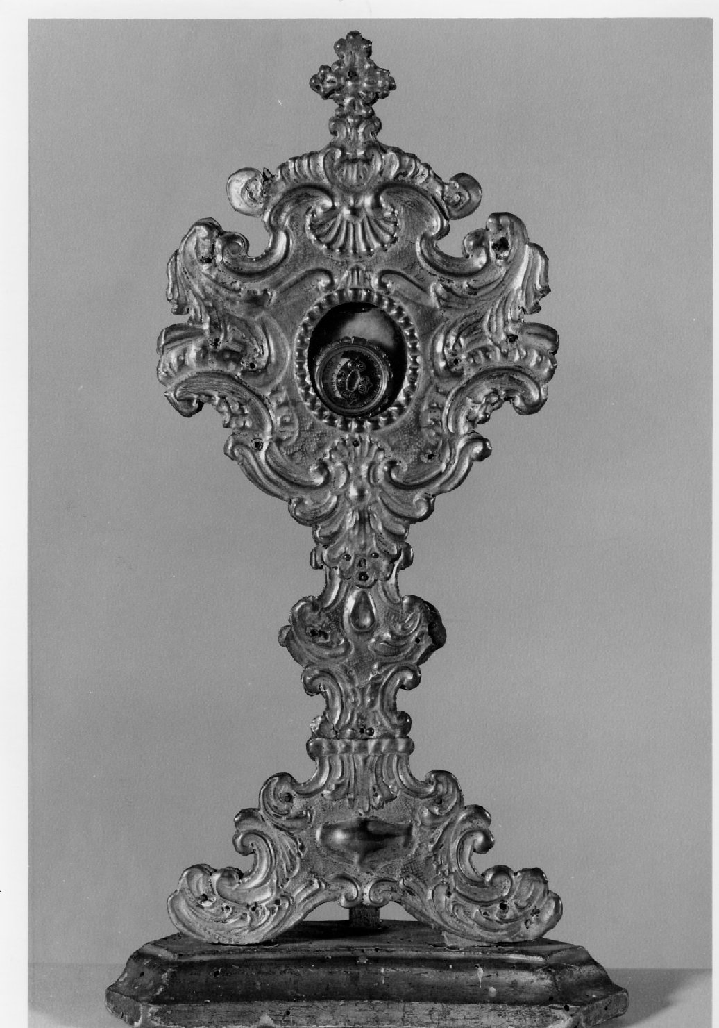 reliquiario - a ostensorio - bottega emiliano-romagnola (prima metà sec. XVIII)