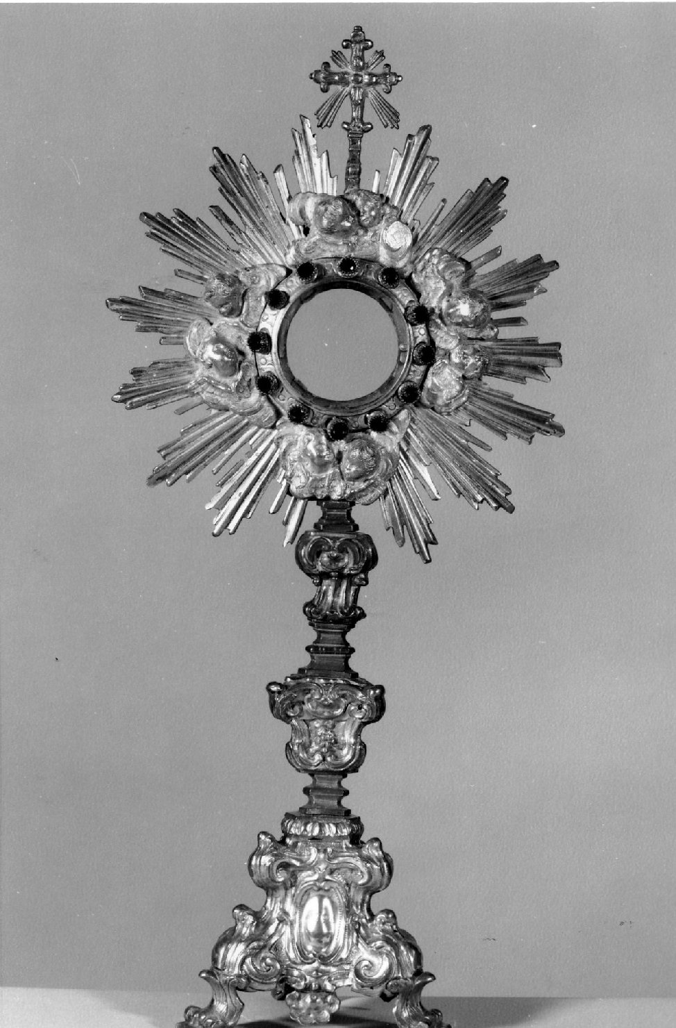 ostensorio - a raggiera - bottega emiliano-romagnola (sec. XVIII)