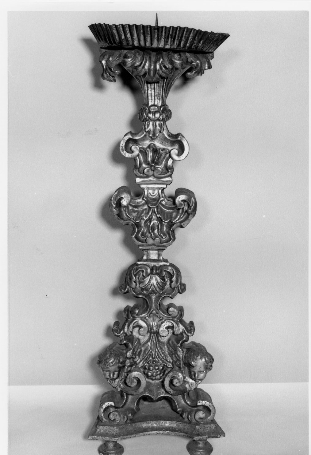 candelabro - bottega emiliano-romagnola (seconda metà sec. XVIII)