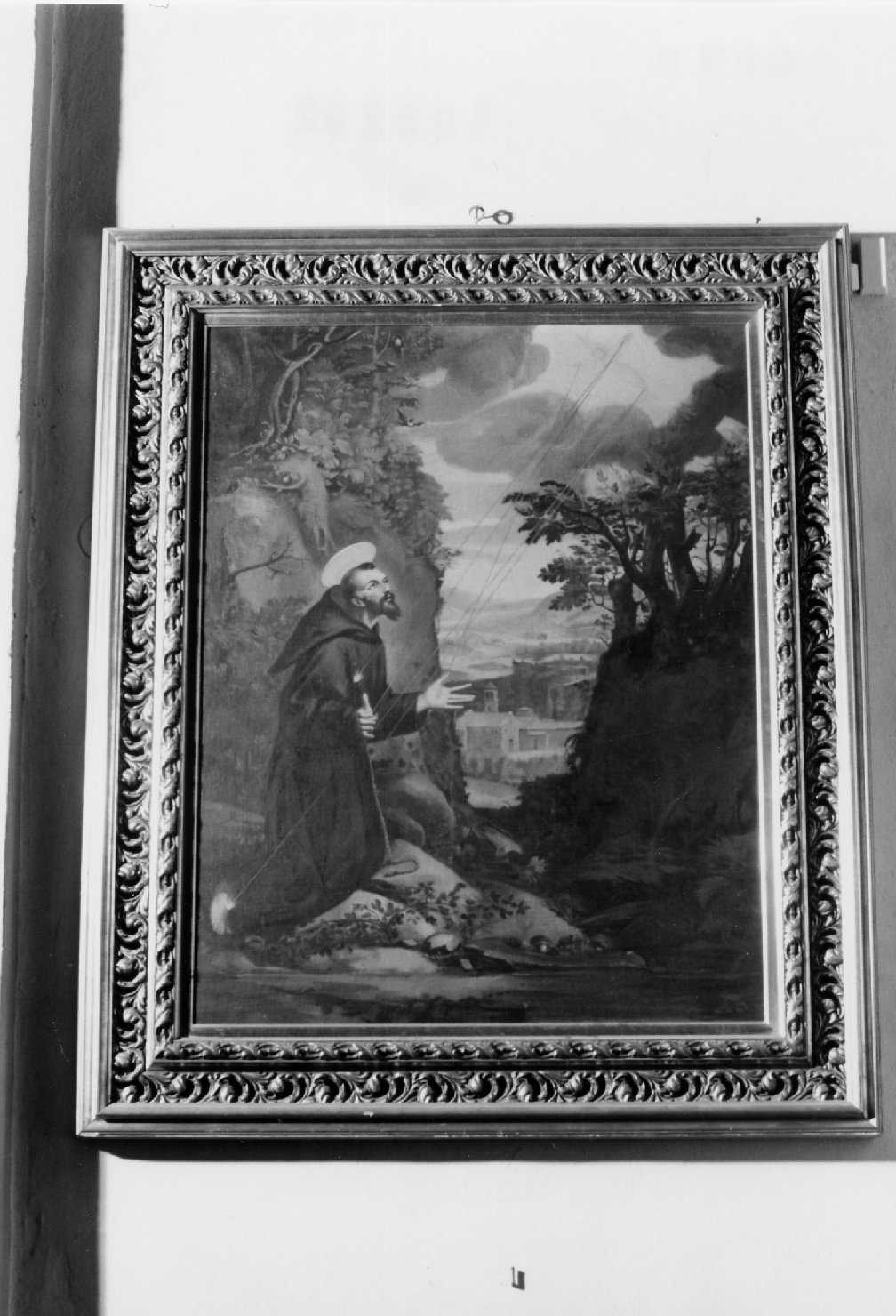 San Francesco d'Assisi riceve le stimmate (dipinto) - ambito romagnolo (ultimo quarto sec. XIX)