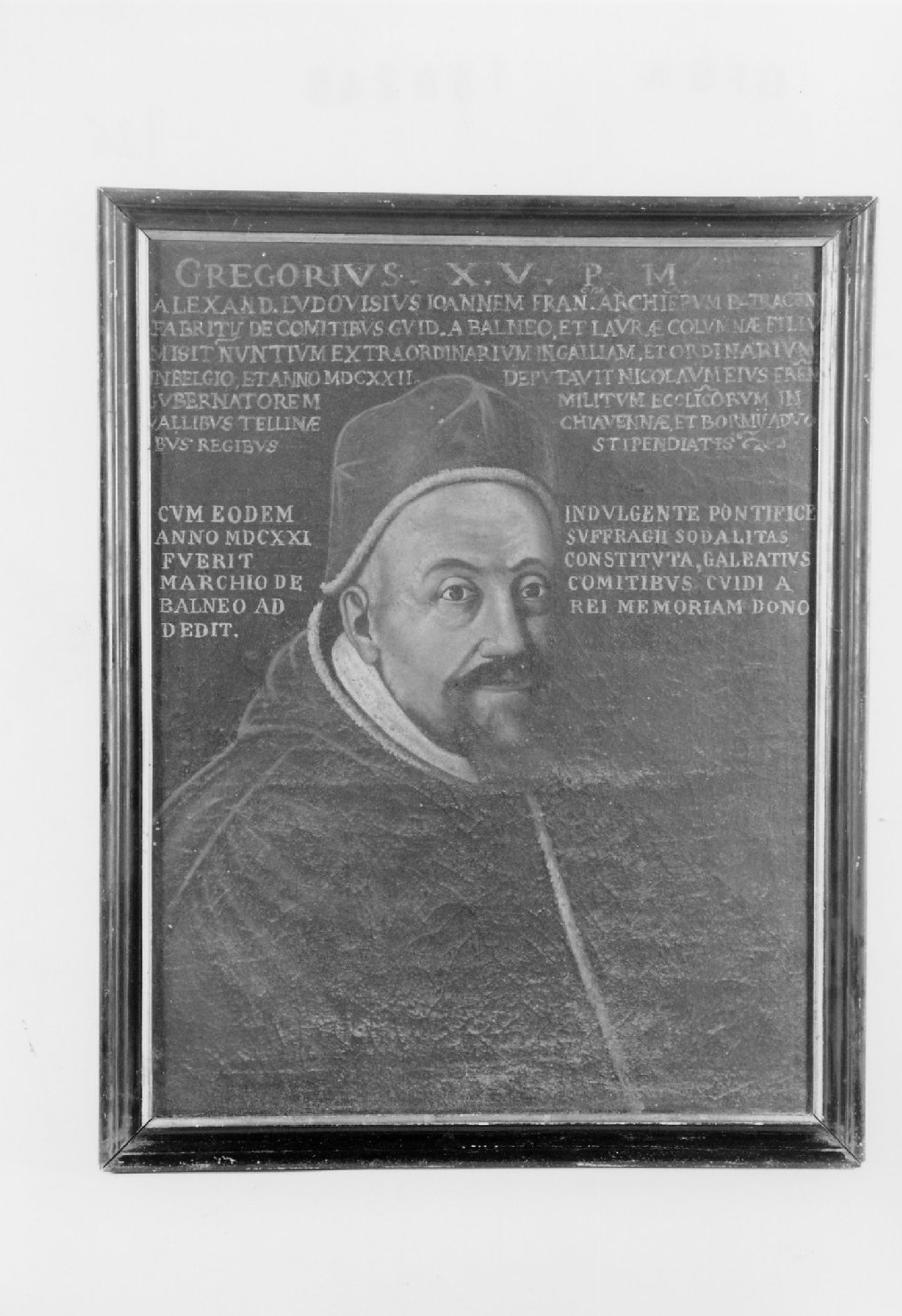 ritratto di papa Gregorio XV (dipinto) - ambito romagnolo (sec. XVII)