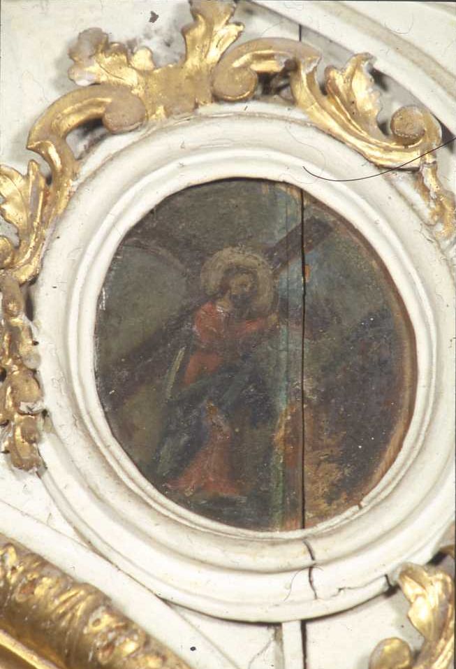 Cristo caricato della croce (dipinto, elemento d'insieme) - ambito romagnolo (sec. XVIII)