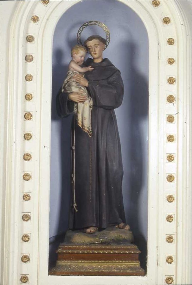 Sant'Antonio da Padova con il bambino (statua) - bottega Italia meridionale (prima metà sec. XX)