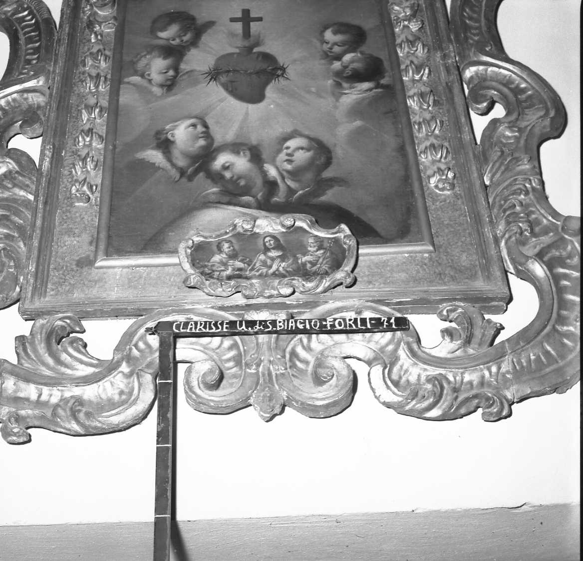 Madonna, San Giuseppe e un apostolo (dipinto) - ambito romagnolo (fine/inizio secc. XVII/ XVIII)