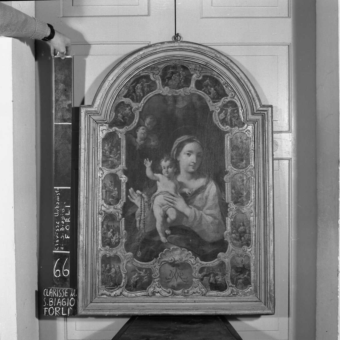 Madonna con Bambino misteri del Rosario (dipinto) - ambito romagnolo (secc. XVII/ XVIII)