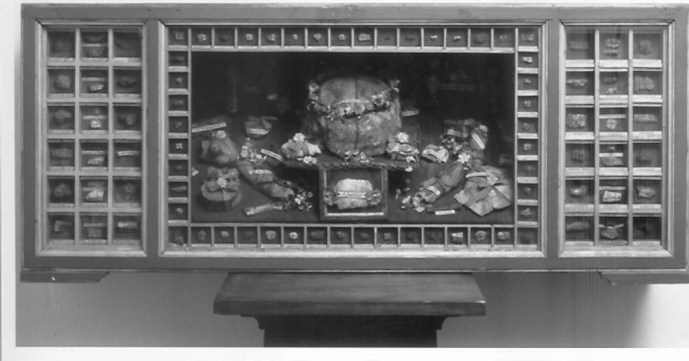 reliquiario a teca - a cassa - manifattura romagnola (prima metà sec. XIX)