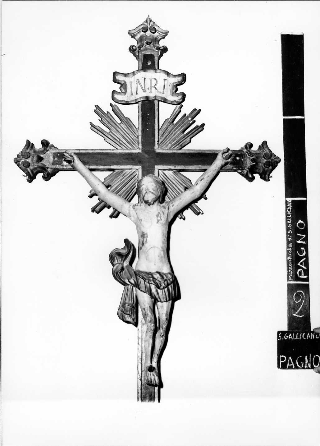 crocifisso - bottega Italia centrale (sec. XVIII)