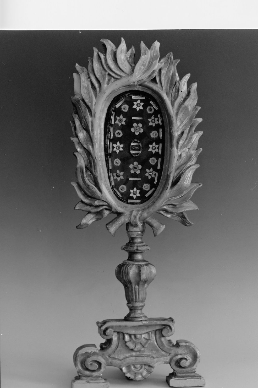 reliquiario - a ostensorio, serie - ambito tosco-romagnolo (sec. XVIII)