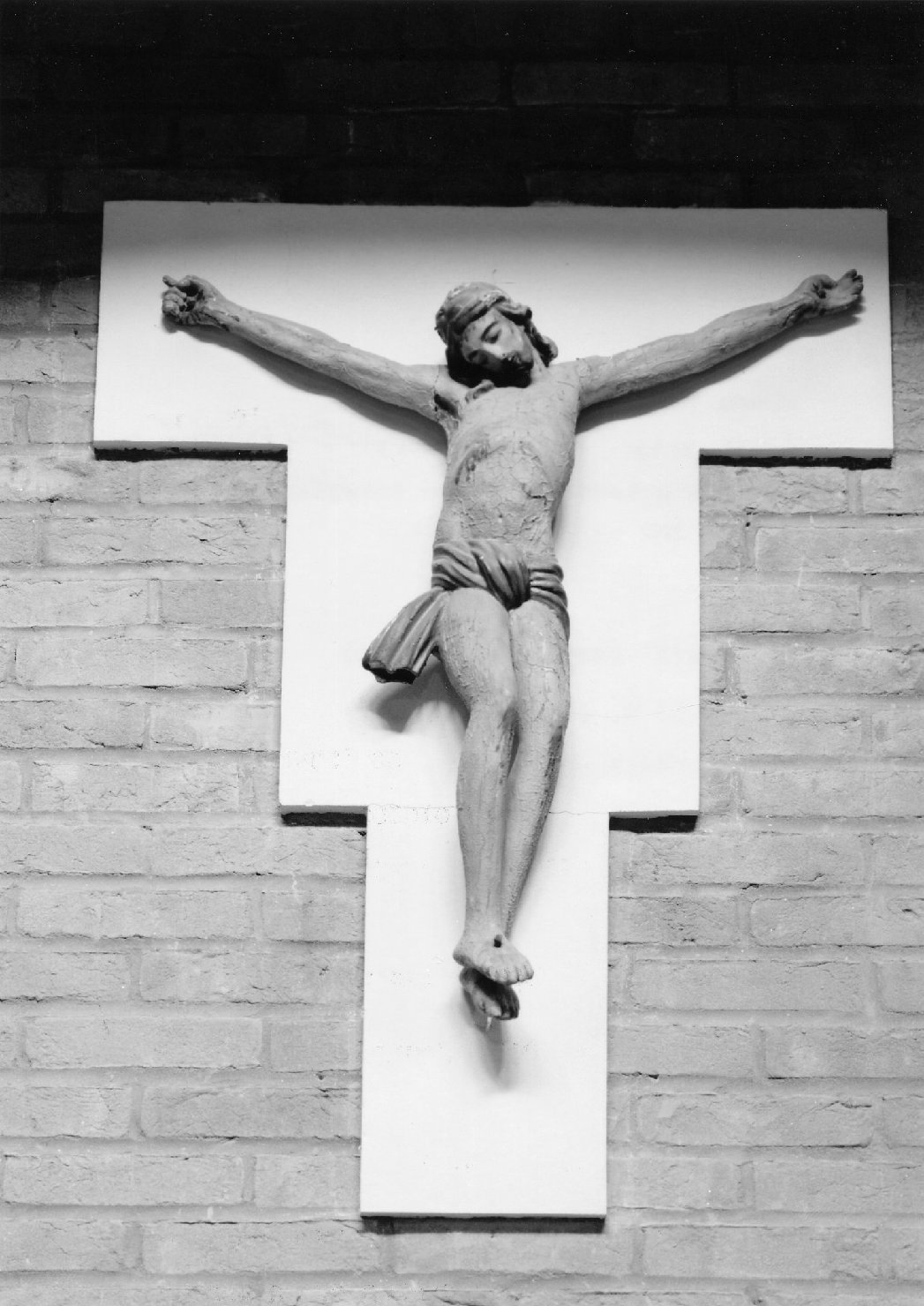 Cristo crocifisso (scultura) - ambito romagnolo (fine/inizio secc. XIX/ XX)