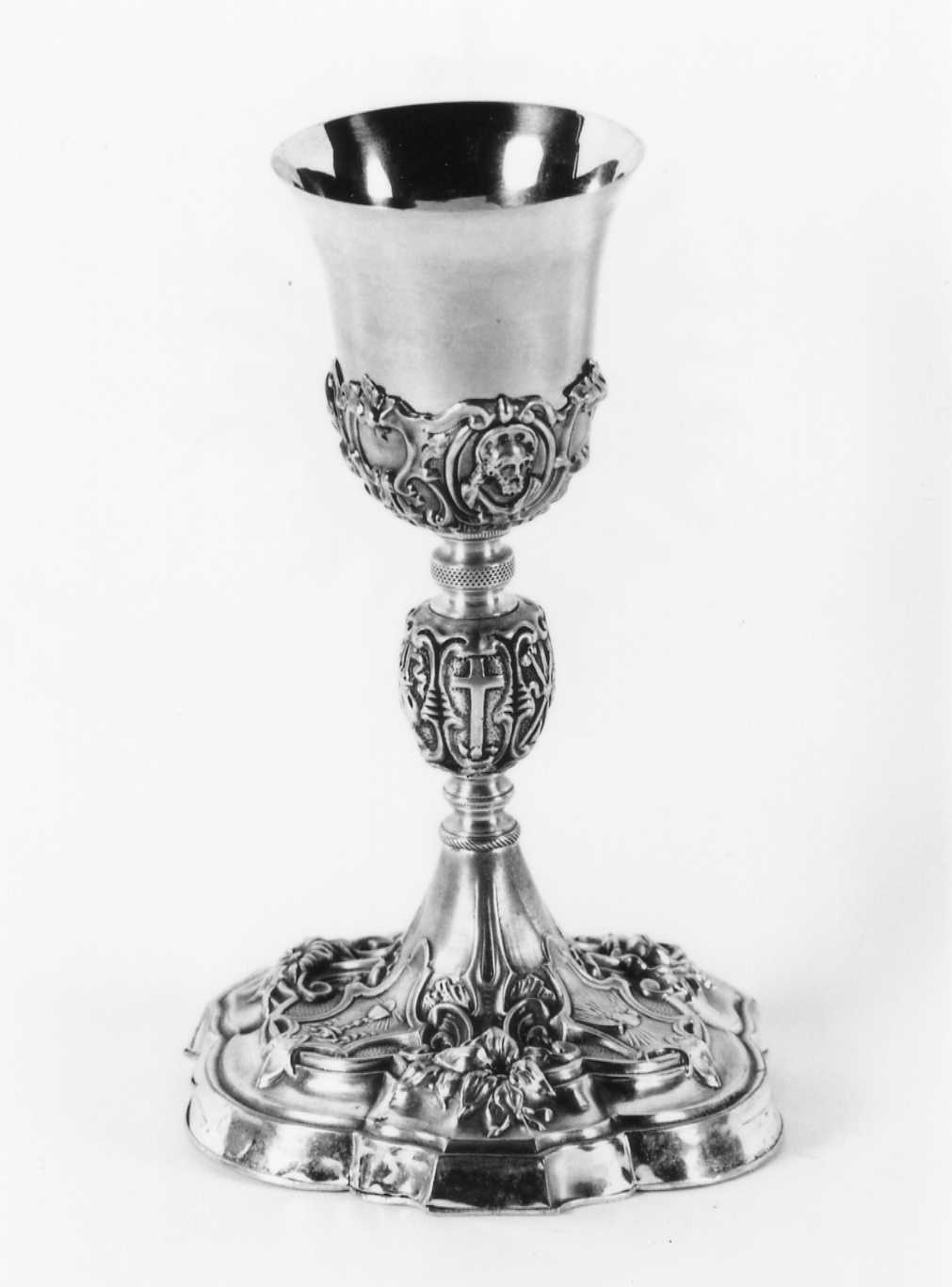 calice - bottega romagnola (fine/inizio secc. XIX/ XX)