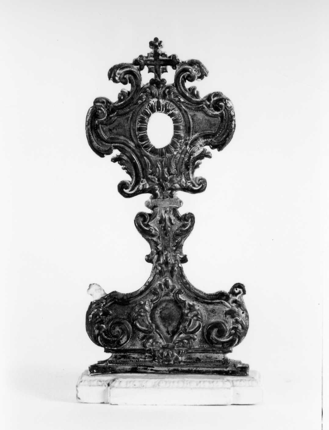 reliquiario - a ostensorio - bottega romagnola (sec. XVIII)