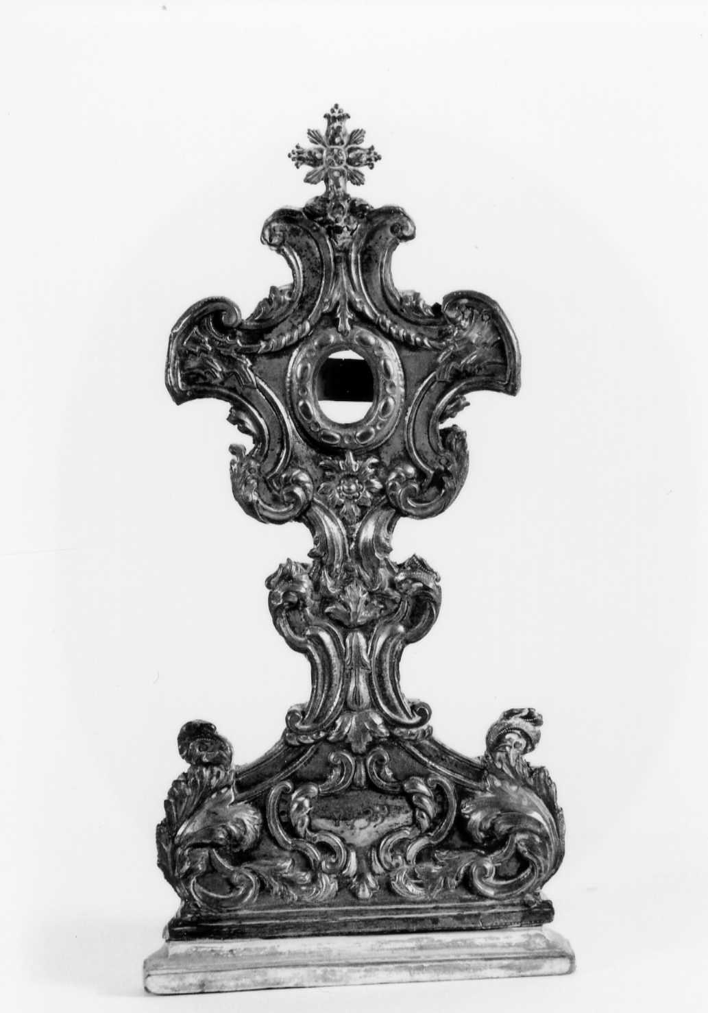 reliquiario - a ostensorio - bottega romagnola (sec. XVIII)